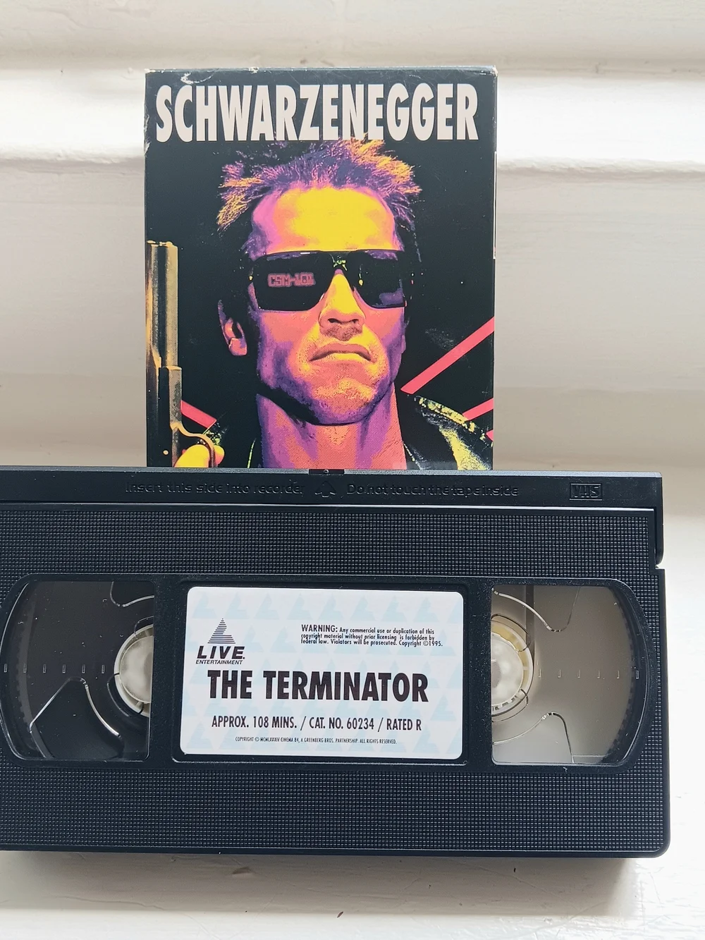 ARNOLD SCHWARZENEGGER VHS LOT Eraser Terminator Kindergarten Cop Action Bundle